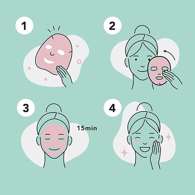 Celavi Collagen Face Sheet Mask K-Beauty Korea Skin Care Moisturizing New D Type- 12 Sheets