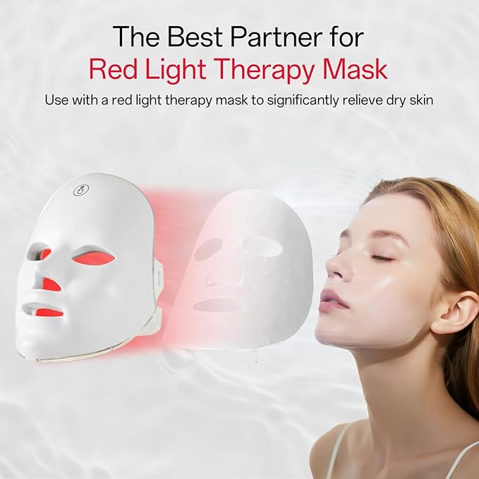 Collagen Face Mask - Hydrating & Moisturizing Sheet Mask with Natural Centella Asiatica for Soothing Skincare, Deeply Nourishing Dry Skin 4-Count