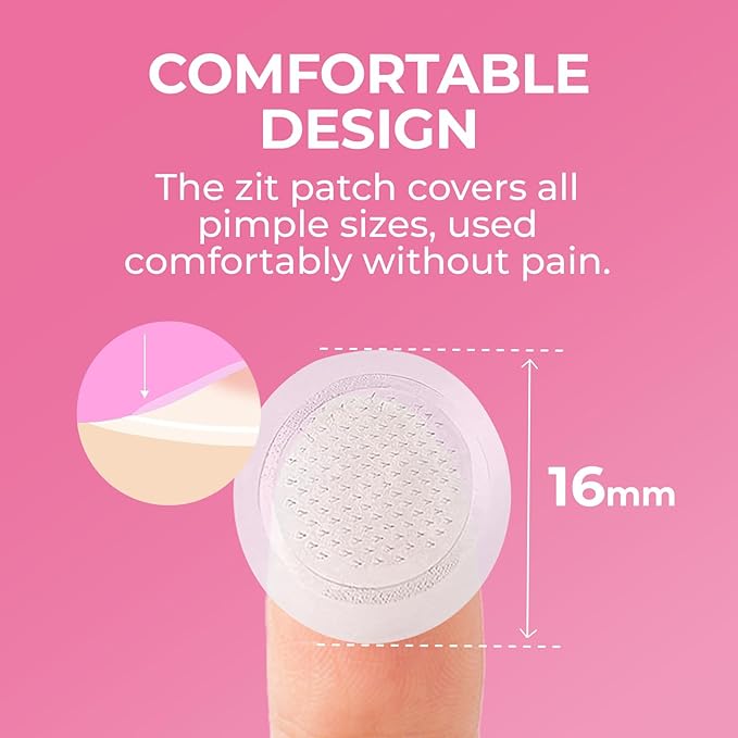Microdart Pimple Patches, Acne Patch, Hydrocolloid Acne Spot Patch for Early Stage Zits and Hidden Pimples(18 Patches)