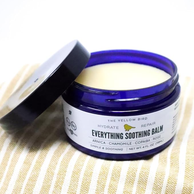 Yellow Bird Natural Soothing Foot & Body Balm - Everything Skin Moisturizer, Organic Itch Relief Cream, Baby Diaper balm, Soothing Gentle Moisturizer