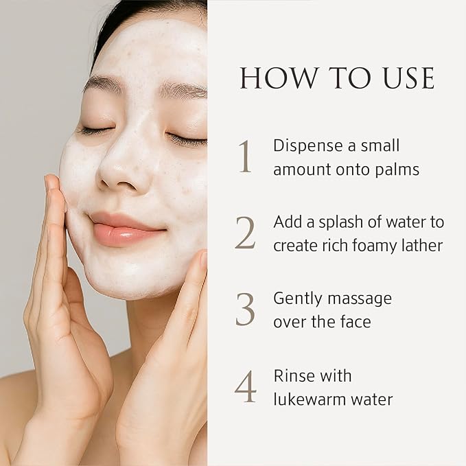 Whole Plant Effect Foam Cleanser (4.23 oz) - Gentle Creamy Matcha Foam Cleanser. Gently Removes and Cleanses. Hydrate and Soothe Skin.