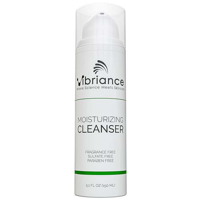 Vibriance Moisturizing Cleanser - Hydrating Sensitive Daily Face Wash, Gentle Facial Cleanser for Mature Skin, Women Over 50