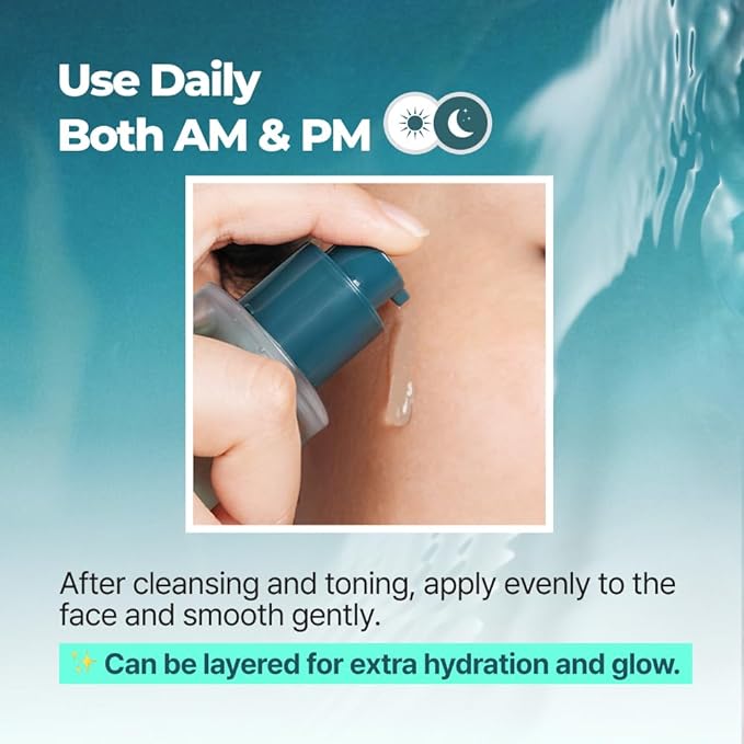 ISNTREE Gim PDRN Hydro Bouncy Ampoule 50ml, 1.69 fl oz | Korean SEAWEED Skincare Facial Serum | Water Jelly Texture | Hydrating & Firming | Multi-Hyaluronic Acid + Collagen Boost | Pore-Refining Glow