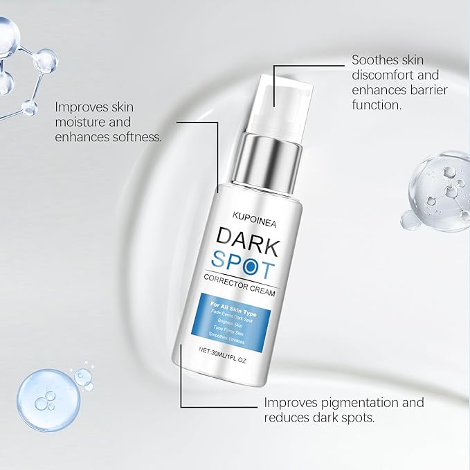 Dark Spot Corrector Cream with Retinol & Niacinamide Fade Age Spots, Sun Spots, Sun Damage & Uneven Skin Tone, Ceramide Barrier Repair + Hyaluronic Acid Hydration for/Serum/Women/Men(1 Fl Oz)