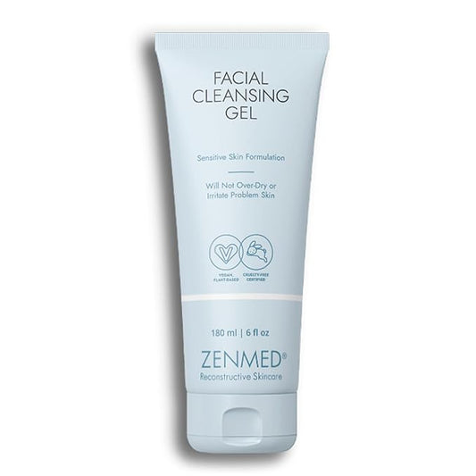 Gentle Facial Cleanser 6 oz for Women and Men - All-in-One Cleanser Face Wash | Hydrating Cleanser & Gel for Sensitive Skin | Natural, Organic Facial Wash - USA Made
