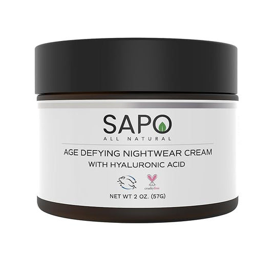 Night Cream - Hydrating Face Moisturizer with Hyaluronic Acid, Niacinamide & Lavender - Nourishing, Restoring & Rejuvenating - 2 oz
