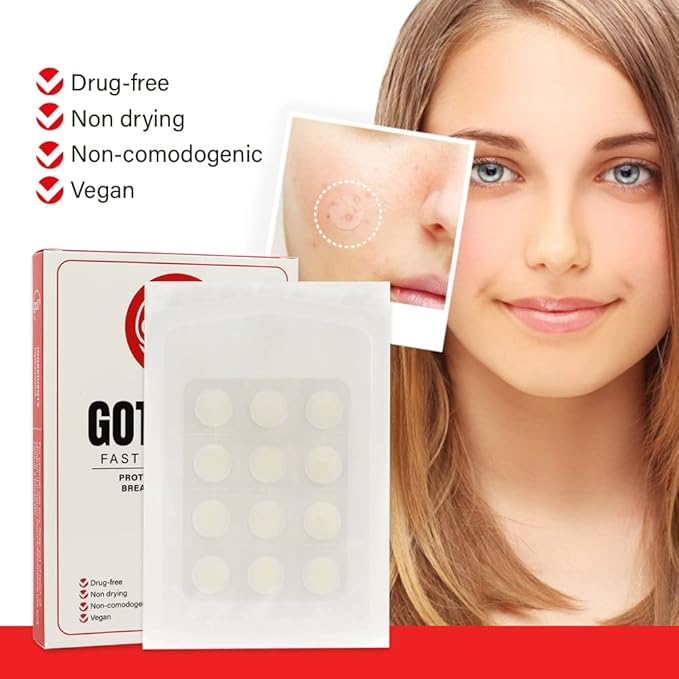 Got Zits? | Fast Absorption Hydrocolloid Acne Pimple Patches for Zits, Pimples and Blemishes | Spot Treatment Patches for Face, Back and Skin | Vegan and Cruelty Free (36 Count)