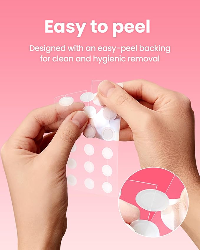 GLAM UP Hydrocolloid Blemish Pimple Zit Patches - Invisible Ultra Thin Spot Cover Stickers for Face and Skin, Strong Water-proof and Adhesive Overnight Thin & Invisible (72 Count / 2 Sizes)