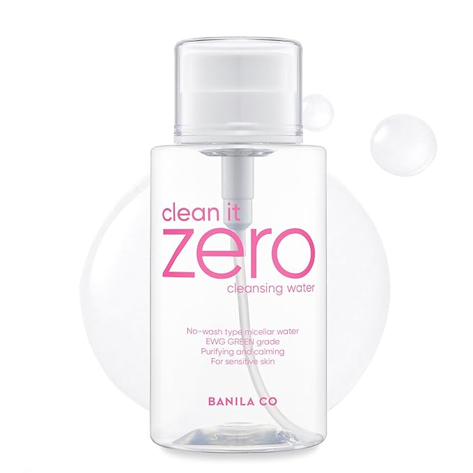 BANILA CO Clean It Zero Pure Cleansing Water | Gentle Cleanser for Sensitive Skin | Micellar Water Makeup Remover No Rinse & Oil Free (310ml / 10.48 fl.oz)