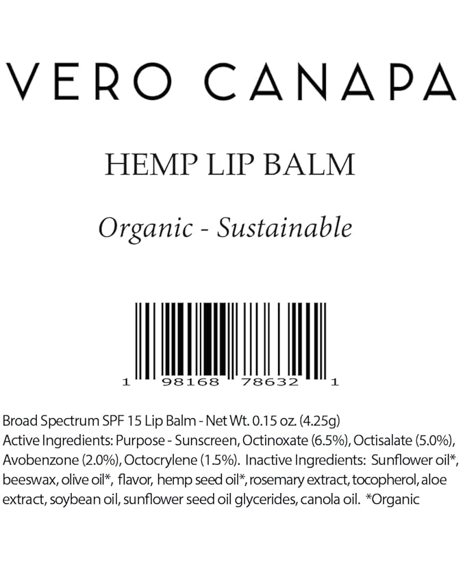 Natural Organic Hemp Lip Balm
