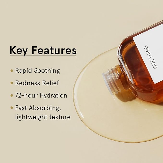 ONE THING Centella Asiatica Extract, Hydrating Soothing CICA Toner for Sensitive Oily Acne Prone Skin, Pure Centella, Reduces Redness, Irritation Relief, Vegan Korean Skin Care 10.14 fl oz