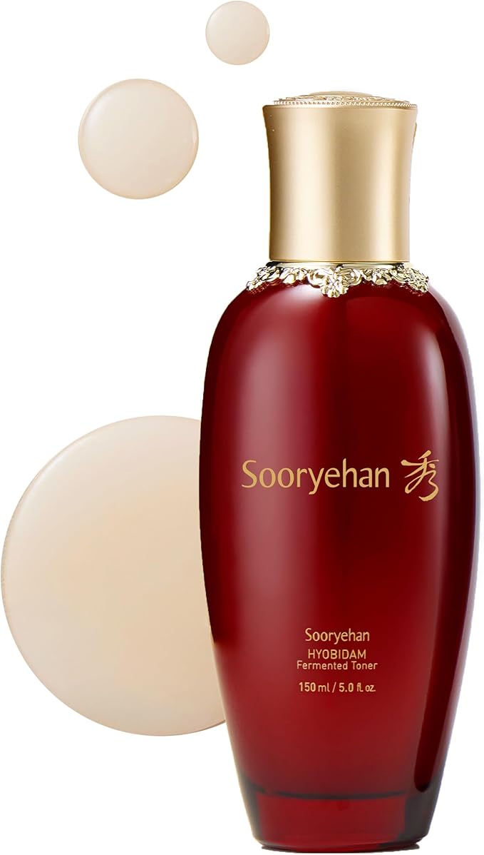 Sooryehan Hyobidam (Fermented Toner, 5.1fl oz) - Korean Skin Care. Highly Nourishing & Hydrating Toner for Firm Skin by LG Beauty. Wild Ginseng.