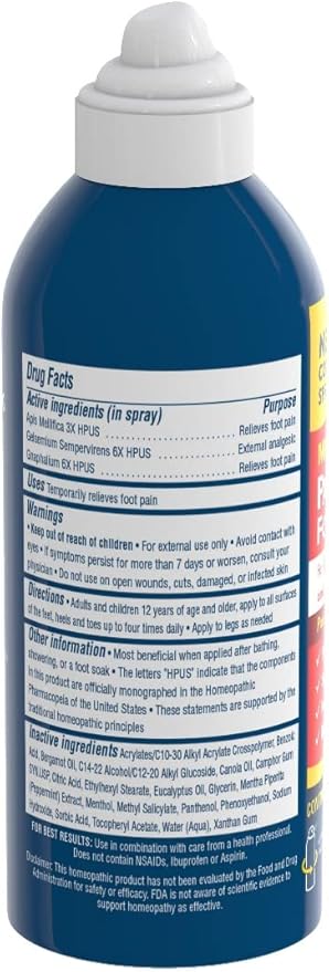 MagniLife Pain Relieving Foot Spray, Natural Pain Relief for Burning, Tingling or Sensitivity in Feet and Legs - 3oz