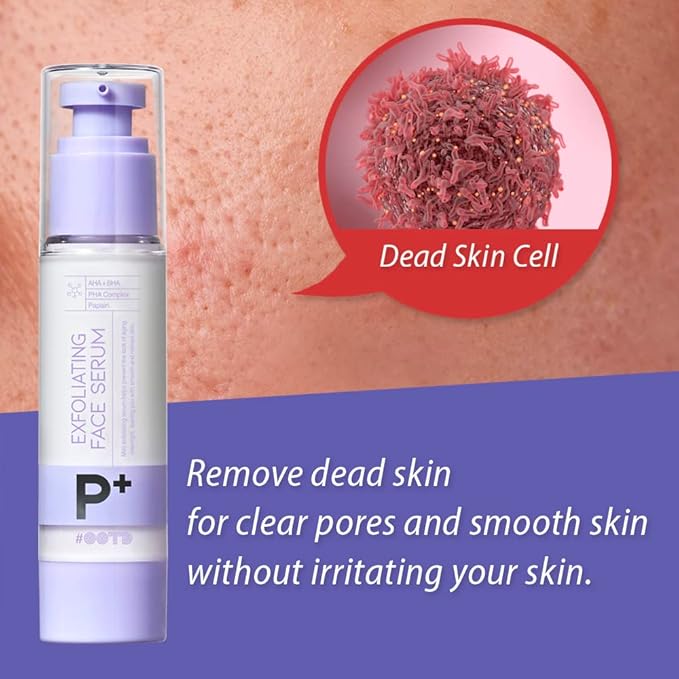 AHA BHA Serum Korean Overnight Face Serum, Acne Serum for Oliy & Sensitive Skin, Exfoliating Face Serum P.M, AHA BHA PHA, Papain, Cell Turnover Refine Serum Cream 50g