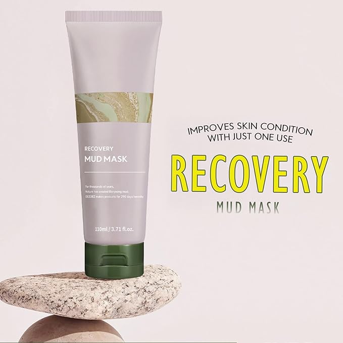Recovery Mud Mask, Korean Face Mask For Deep Pore Cleanser, Hydrating Mud Masks For Hydrating & Cleansing, Nature Ingredient Korean Mud Masks, Clay Face Mask, Moisturizing Face & Body