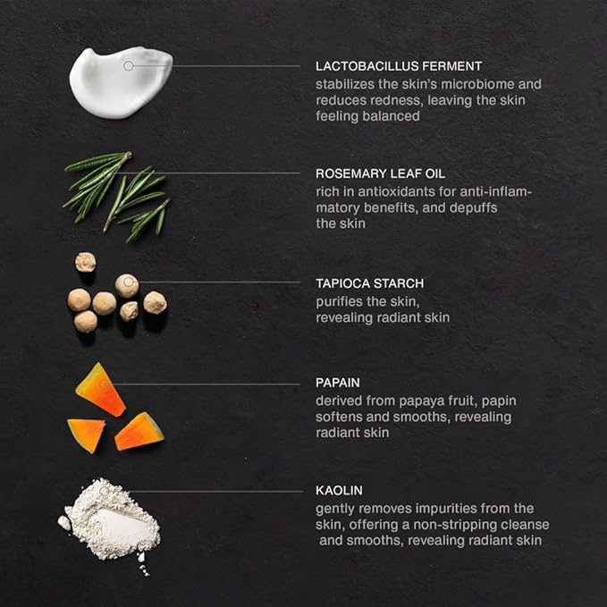 evolvetogether x Joanna Czech Rosemary Enzyme Twice-Daily Face Cleanser for Women & Men | Hydrating, Gentle Enzymatic Formula For All Skin Types | Vegan, Toxin-Free | Made in USA (Fiji, 1.41 Oz)