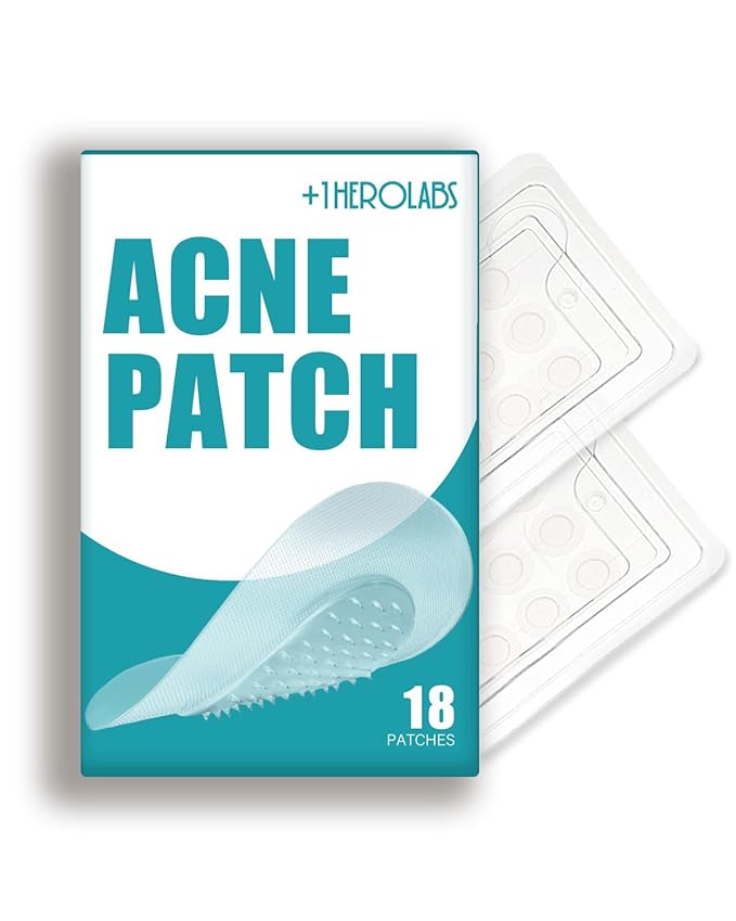 Microdart Acne Patch (18 Patches) - Hyaluronate Acid & Salicylic Acid Hydrocolloid Pimple Patch for Deep, Early and Hidden Blemishes (18 Count (Pack of 1))