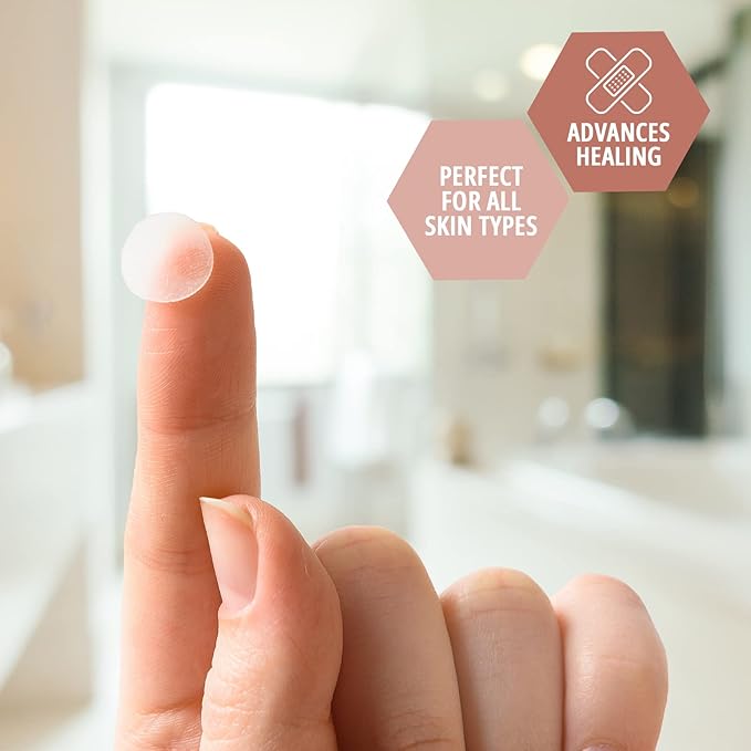 MED PRIDE Hydrocolloid Spot Bandages Pimple Patches 72 Count Clear Sterile Overnight Spot Patches for Pimples & Zits