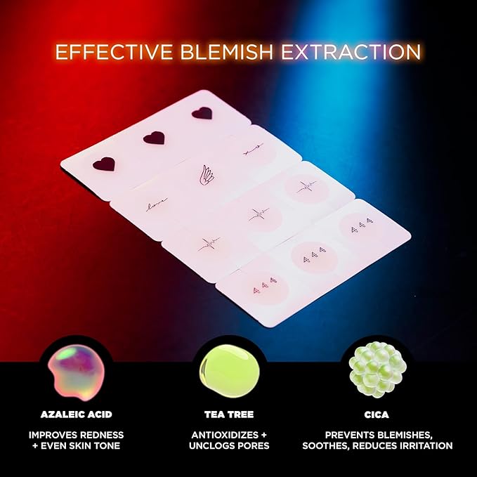 ZitSticka Pimple Patches for Face and Body, Hydrocolloid Patches to Cover Zits & Blemishes, Zit Spot Stickers, Body Blemish Patch (Jonboy InkPatch Collection Cute Pimple Patches 36 Pack)
