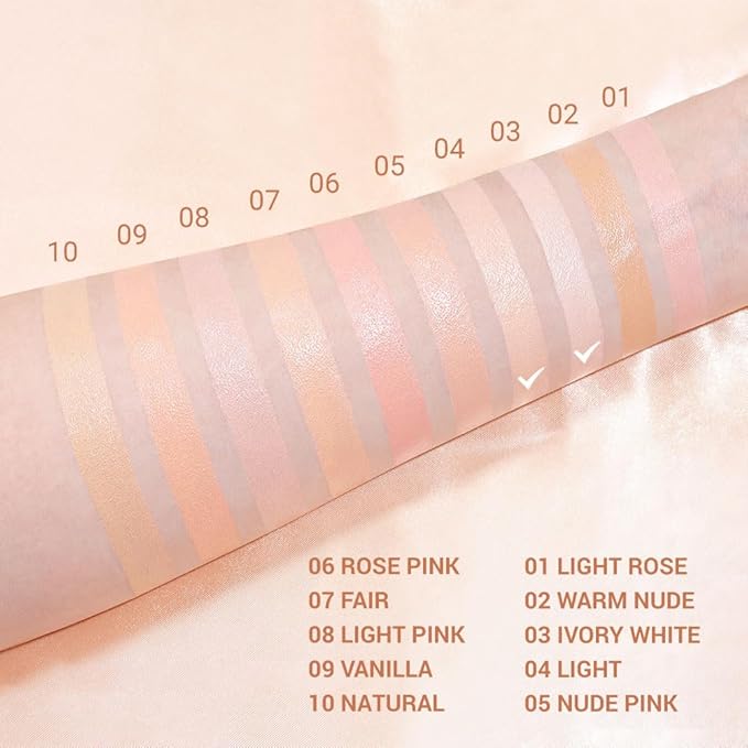 evpct 2Pcs under Eye Brightener, Nourishing Luminous under & 04#