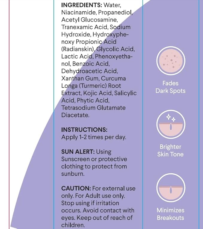 Dark Spot Remover for Face Wand: Age Spot Sun Spot Post-Acne Brown Spot Correcting Serum - Melasma Freckle Pigmentation Blemish Removal, with Niacinamide Tranexamic Acid 15mL