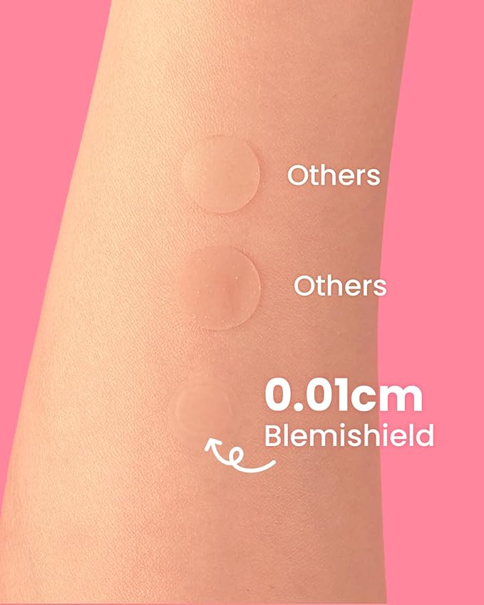 GLAM UP Hydrocolloid Blemish Pimple Zit Patches - Invisible Ultra Thin Spot Cover Stickers for Face and Skin, Strong Water-proof and Adhesive Overnight, Vegan-friendly (36 Count / 2 Sizes)