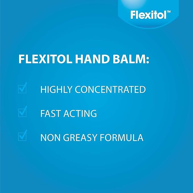 Flexitol Hand Balm, Rich Moisturizing Hand Cream, 2.5 Ounce Tube