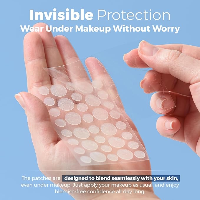 MEDca Acne Patches for Face - Hydrocolloid Bandages (36 Count) Pimple Patches for Face in 2 Universal Sizes, Acne Spot Treatment Care for Face & Skin Spot Patch Conceals Zits, Acne and Blackheads