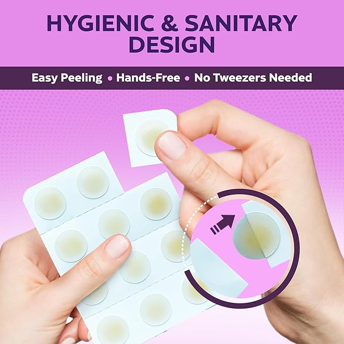 FSA HSA Acne Treatment | Anti-Bacterial Pimple Patches | Fast Acne Drying Treatment | Dual Action Acne Patch | Hydrocolloid Spot Cover | Zit Stickers | Korean Healing Dots | Soothing | 72 Counts |