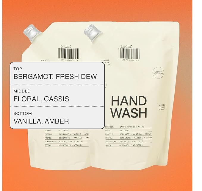 DedCool Taunt Hand Wash Refill – Gentle Cleanser with Squalane, Aloe, and Marshmallow Root | Non-Toxic, Vegan, Carbon-Neutral