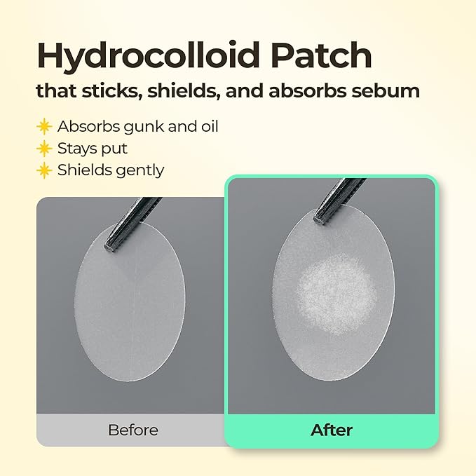 BHA Iconic Spot Patch - Hydrocolloid Patches with 5,000ppm Salicylic Acid - Day & Night Zit Patch for Targeted Sebum Care & Stylish Wear (36 EA)