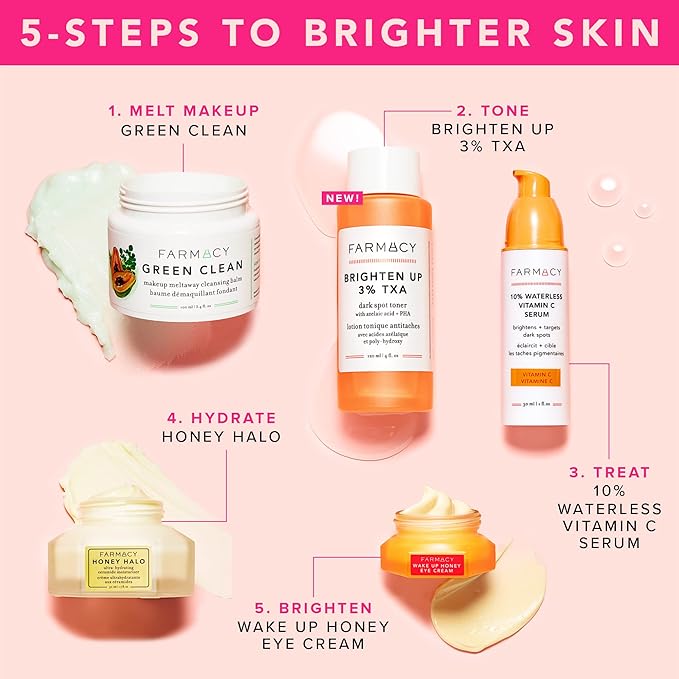 Farmacy 3% TXA Toner for Face - Brightening Face Toner for Oily Skin - Liquid Exfoliant with Azelaic Acid + 5% PHA to Target Visible Dullness + Help Reduce Uneven Skin Tone (50ml)