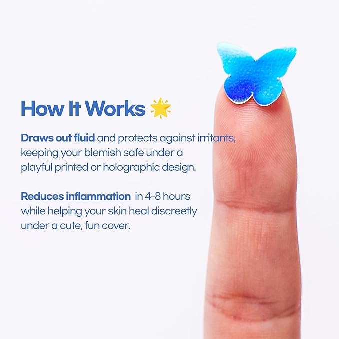 Epielle Acne Patch Shapes Edition, Hydrocolloid Dressing, Fun for Parties, Sleepovers, Girls' Nights, Teenager Gift (Daily Patch, 72ct)