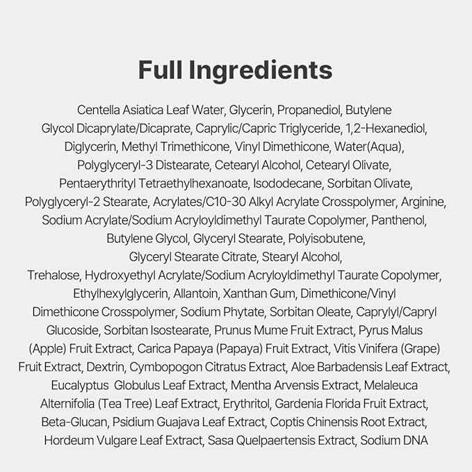 NACIFIC Cica PDRN Barrier Cream 1.76 oz 50g – Centella Asiatica, Moisturizing Barrier Repair and Strengthening Cream with PDRN for Dry and Sensitive Skin, Calming Korean Skincare