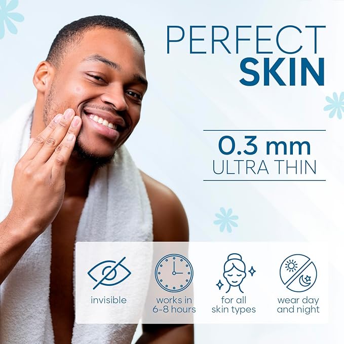 Invisible Pimple Patches for Face (324 Count), Zit Patches for Blemishes, Hydrocolloid Bandages, Zit Stickers for Face - S/L Sizes