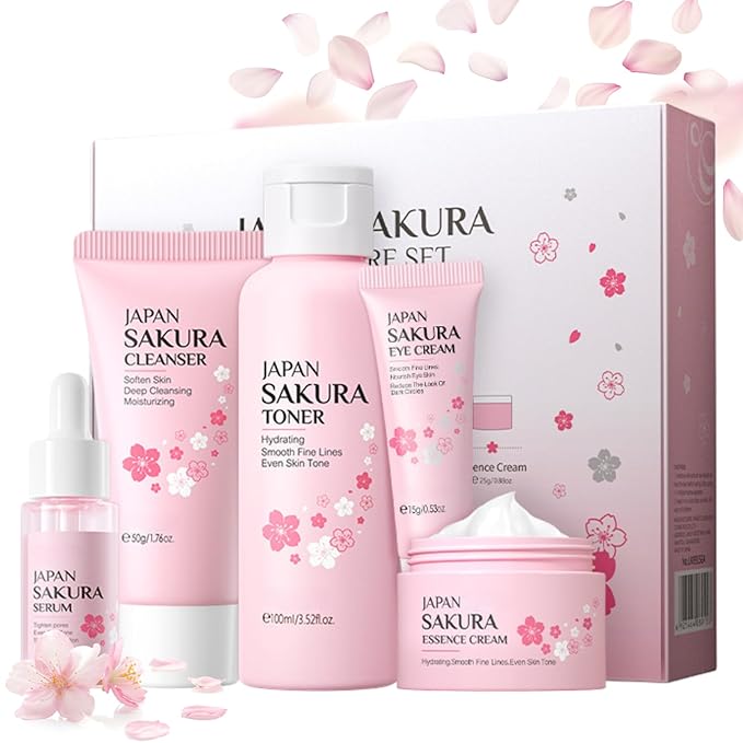 Sakura Skin Care Set, Women Gift