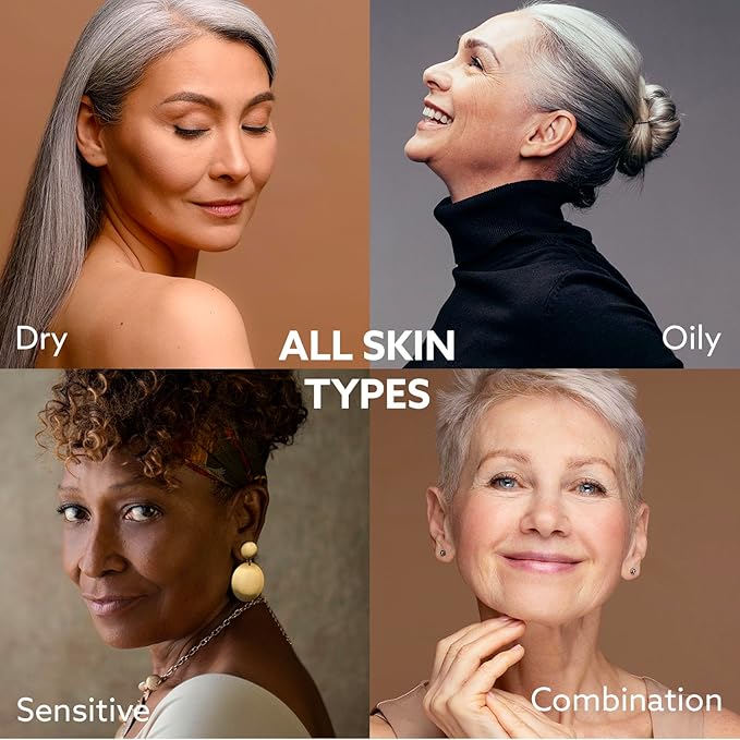 Super Vitamin C Serum for Women over 70: Hyaluronic Acid Serum for Face, Dark Spot Remover and Wrinkle Reduction - Lifting, Smoothing, Moisturizing, All in One Skin Care Formula, 1 fl oz