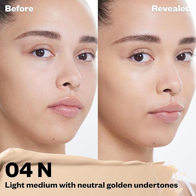 Kosas Revealer Concealer - Medium Coverage Makeup with 04 N)