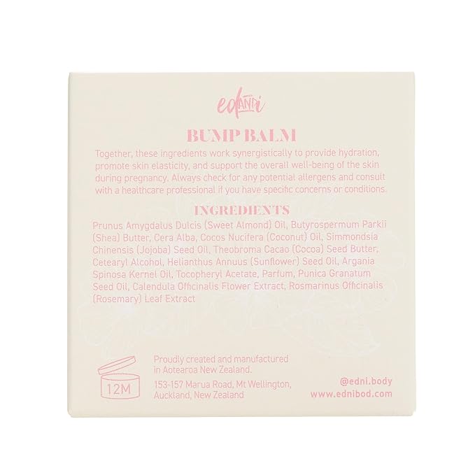 BUMP BALM Stretch Mark Prevention & Hydration Balm, Lotion for Prenancy Skin Care with Argan Oil and Shea Butter, 3.4 oz