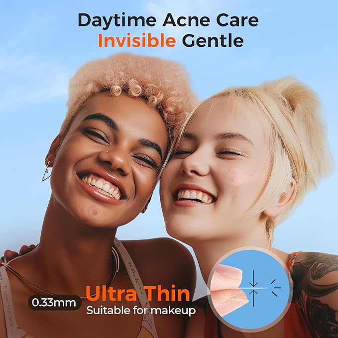 TKTK Bulk Pimple Patches for Face, 435 Patches 4 Size Acne Patches Day and Night, Hydrocolloid Patch Thin & Thick Pimple Stickers for Covering Zits, Blemishes and Breakouts