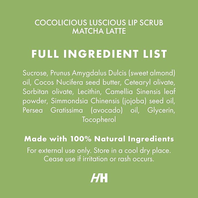 Handmade Heroes Matcha Latte Lip Scrub