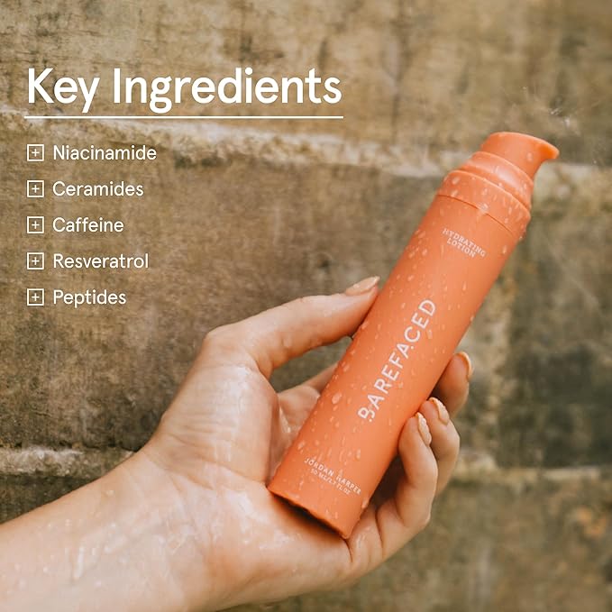 Barefaced Radiance Duo – Hydrating Lotion & Exfoliating Toning Pads for Smooth, Glowing Skin