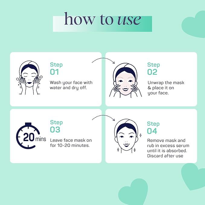 SpaLife Donut Let Me Go Duo Facial Masks - Pack of 6 - Skincare Gift Set for Valentine's Day - Radiant Caffeine and Soothing Vanilla - Beauty Moisture Hydration Face Mask for Men and Women