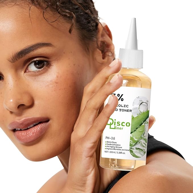 7% Glycolic Acid Exfoliating Toner, Hydrating Facial Toner, Smooth Glowing Skin, Even Skin Tone, Improve Skin Texture, Gentle Formula for Daily Use