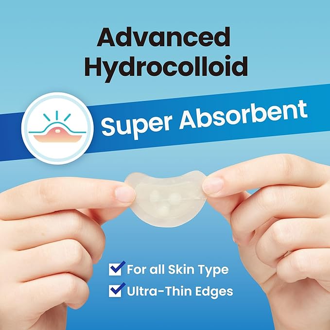 Large Pimple Patches for Nose Chin and Forehead Pores Breakout and Spot Treatment - Acne Patches for Face Hydrocolloid Acne Patches Zit Patches for Face Big Pimple Patches - 16 Patches XL