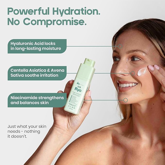 RYO Emulsion Gel Moisturizer - Lightweight Face Lotion with Hyaluronic Acid, Niacinamide & Centella Asiatica - Hydrates, Soothes & Strengthens Barrier - For Sensitive & Acne-Prone Skin