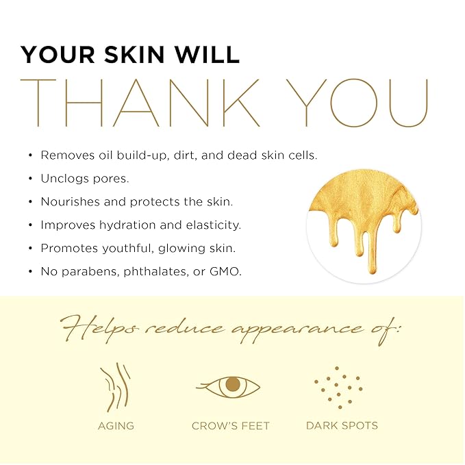 AZURE 24K Gold Firming Peel Off Face Mask- Anti Aging, Lifting, Illuminating & Revitalizing - Removes Blackheads, Dirt & Oils - With Hyaluronic Acid and Collagen - Skin Care - 150mL