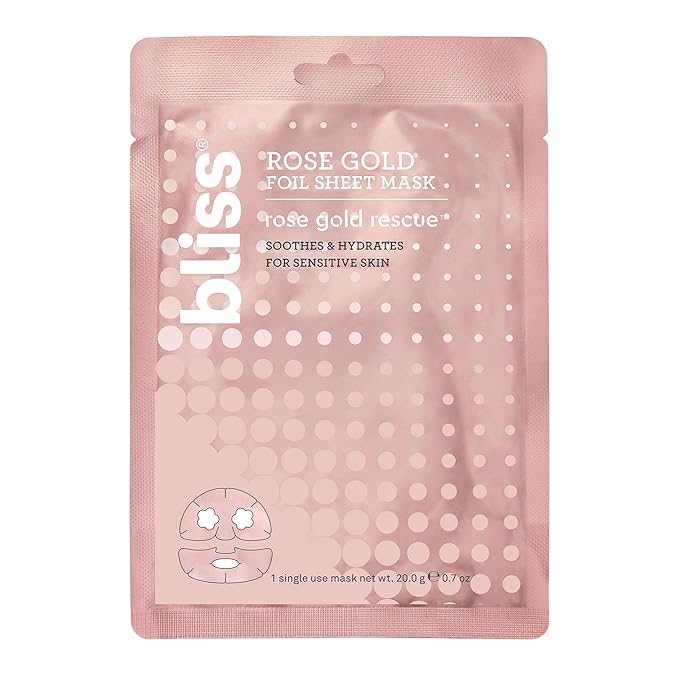 Bliss Skincare Sheet Masks - Sensitive Skin - Face Masks Pack - Biodegradable - 5pk