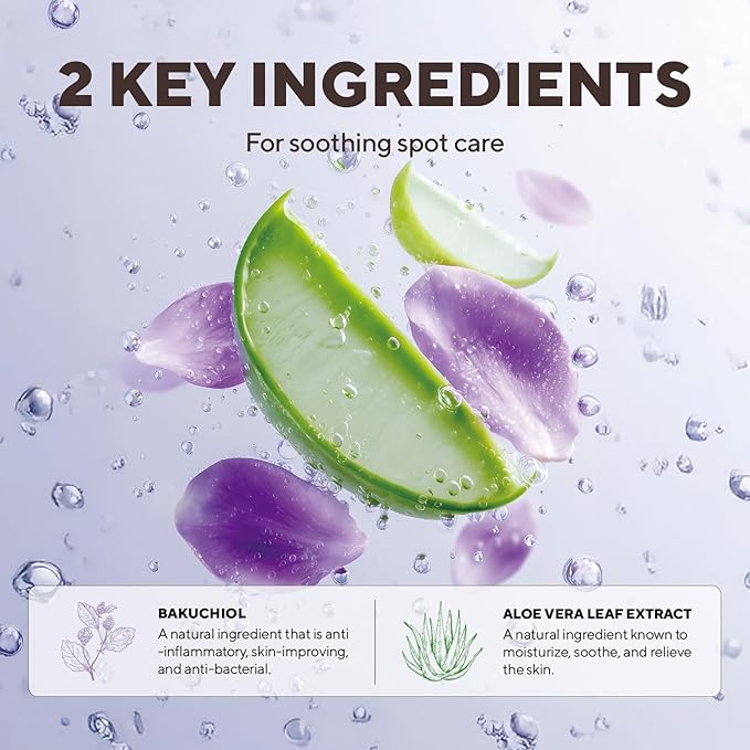 caraseoul Overnight Pimple Patches, Thicker & Extra Adhesion, 2 Size Hydrocolloid Acne Patch for Zits and Blemishes, Bakuchiol & Aloe Vera, Korean Skin Care, Easy to Use – Dermatology Tested