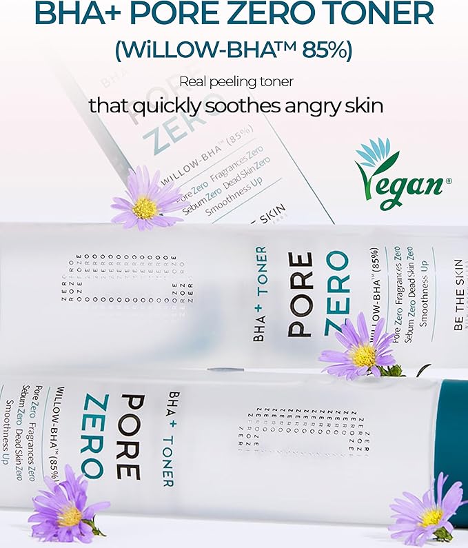 BHA+ Pore Zero Daily Exfoliating Toner - Pore Refining Korean Face Toner for Acne Prone Skin - Salicylic Acid for Pores and Sebum, 5.07 fl.oz.